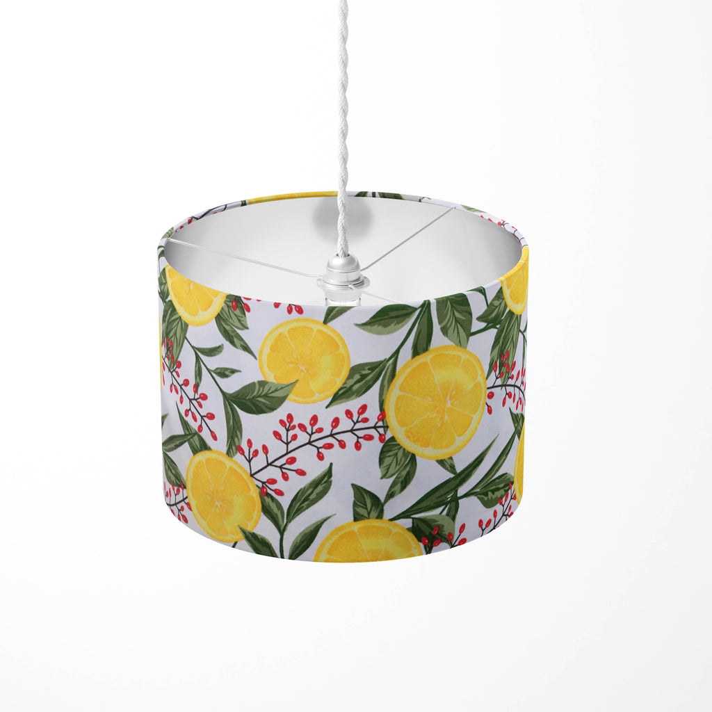 Lemon Lampshade, Yellow Green Lampshade, Fruit Leaf Table Ceiling Lampshade