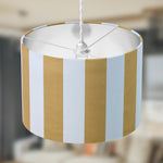 Mustard Lampshade, Yellow Stripe Lampshade, Table Ceiling Floor Light Shade