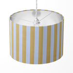 Yellow White Lamp Shade, Stripe Farmhouse Country Table Ceiling Lampshade