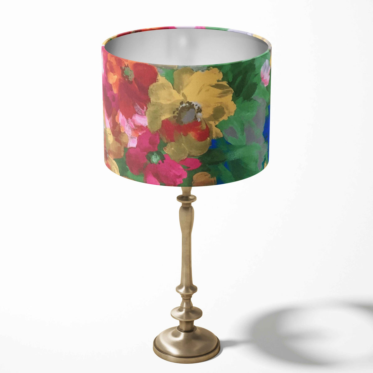 Watercolour Floral Lampshade, Boho Tapestry Art Print Painting Lampshade