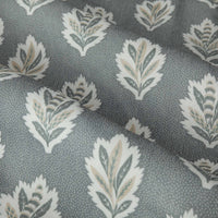 Sanderson Sessile Leaf Pattern Pencil Pleat Ready Made Curtains Delph Blue