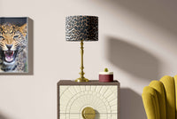 Leopard Lampshade, Animal Print Lamp Shade, Cheetah Handmade Drum Shade