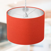 Drum Lampshade, Orange Red Pink Purple Green Table Ceiling Plain Lampshade