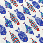 Fish Fabric, Animal Print Fabric, Mint Green Upholstery Aquarium Fabric
