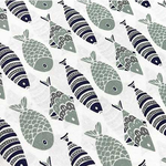  Fish Upholstery Fabric, Ocean Animal Fabric by The Yard, Wild  Sea Fish Decorative Fabric, Coloured Fishing Indoor Outdoor Fabric, DIY Art  Waterproof Fabric for Quilting Sewing, Brown Blue, 1 Yard