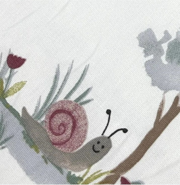 Snail print fabric.