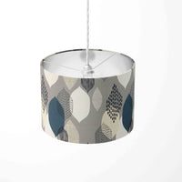 Contemporary Lampshade, Grey Drum Lampshade, Modern Boho Lamp Shade