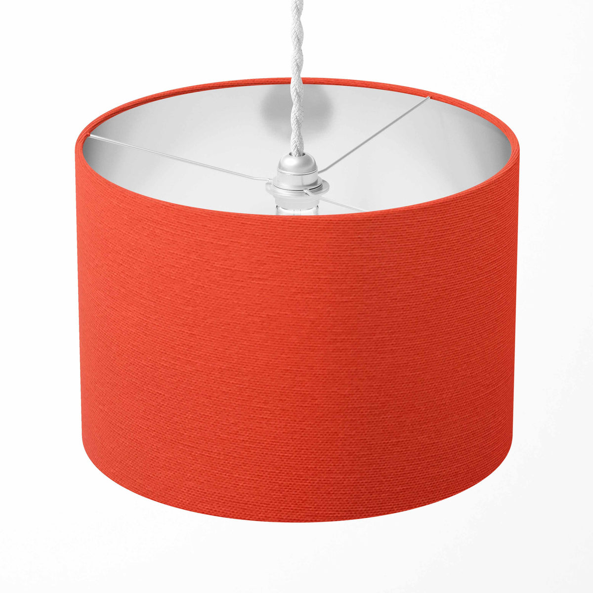 Plain Drum Lampshade, Cotton Handmade Table Floor Ceiling Pendant Lampshade