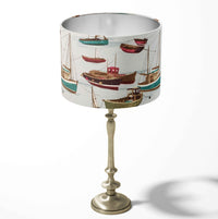 Sail Boat Lamp Shade, Nautical Lampshade, Marine Coastal Ocean Lampshade