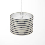 Nautical Lampshade, Stripe Lamp Shade, Navy White Marine Rope Lampshade