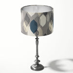Contemporary Lampshade, Grey Drum Lampshade, Modern Boho Lamp Shade