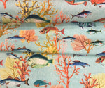 Under the Sea Fabric, Tropical Fish Fabric, Coral Reef Upholstery Fabric