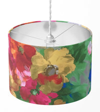 Watercolour Floral Lampshade, Boho Tapestry Art Print Painting Lampshade