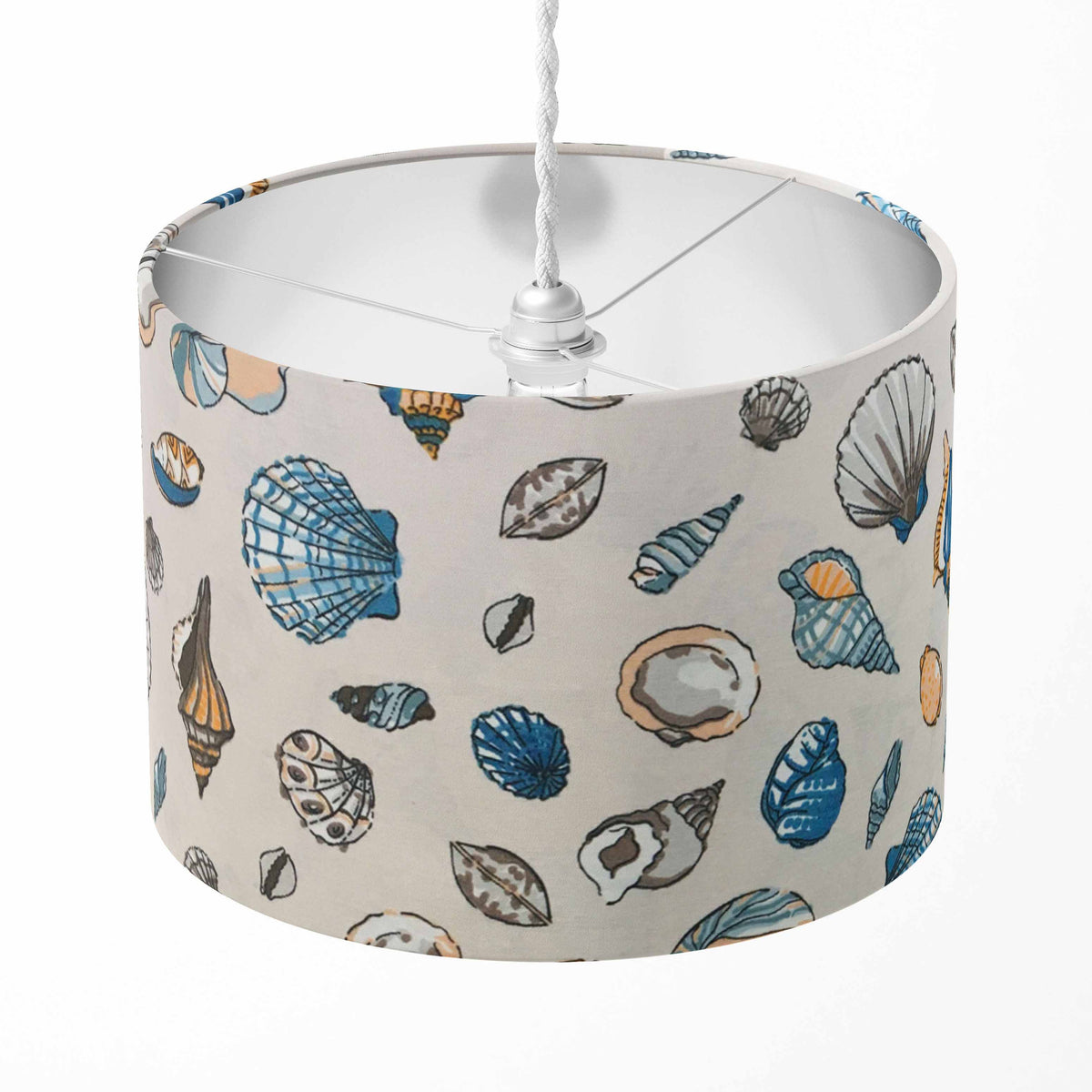 Sea Shell Lampshade, Coastal Lamp Shade, Beach Ocean Nautical Light Shade