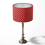 Red and White Polka Dot Lamp Shade, Spot Lampshade, Bright Lamp Shade