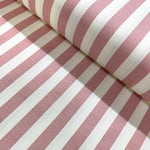 Pink Stripe Upholstery Fabric, Dusky Pink Curtain Modern Boho Fabric