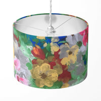 Watercolour Floral Lampshade, Boho Tapestry Art Print Painting Lampshade