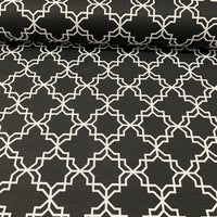 Geometric Upholstery Fabric, Moroccan Trellis Curtain Fabric
