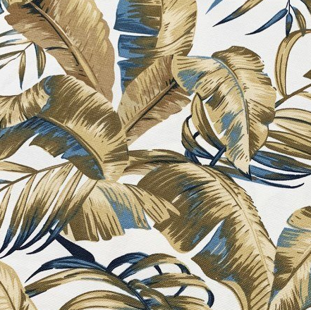 Palm Leaves Fabric, Tropical Upholstery Fabric, Brown Fall Autumn Fabric