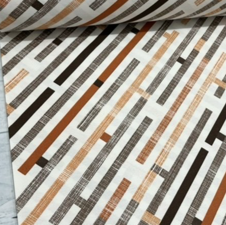 Contemporary Upholstery Fabric, Modern Fabric, Brown Stripe Fabric