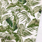 Palm Leaves Fabric, Tropical Upholstery Fabric, Brown Fall Autumn Fabric