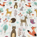 Forest Animal Fabric, Woodland Nursery Fabric