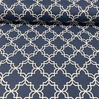 Geometric Upholstery Fabric, Moroccan Trellis Curtain Fabric