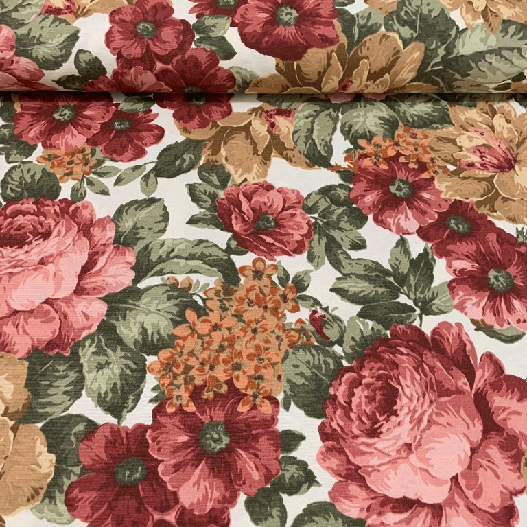 Roses Upholstery Fabric Large Flower Fabric Terracotta Floral Curtai roses-upholstery-fabric-large-flower-fabric-terracotta-floral-curtai