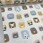 Baby Muslin Fabric, Jungle Animal Fabric, Cotton Double Gauze Fabric for Quilting