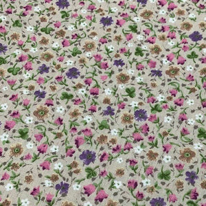 Small Print Fabric, Tiny Floral Fabric, Flower Cotton Quilting Fabric