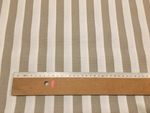 Stripe Canvas Fabric, Beige Upholstery Fabric