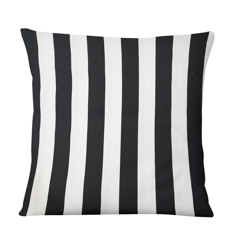 Black White Stripe Cushion, Monochrome Throw Pillow Cover
