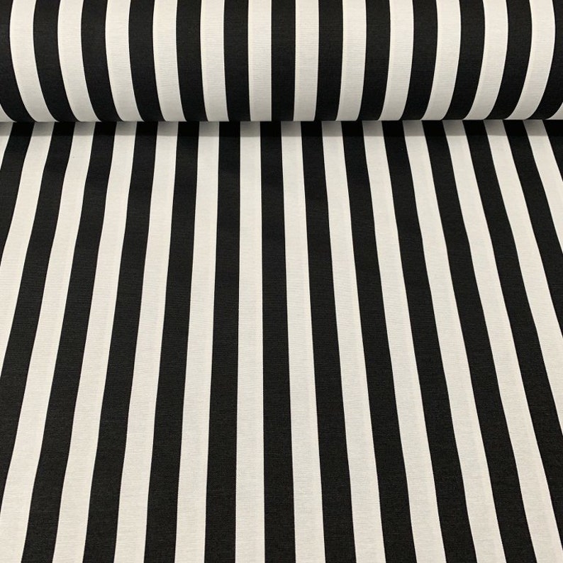 Stripe Canvas Fabric, Beige White Upholstery Cotton Curtain Fabric