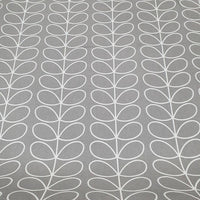 Orla Kiely Linear Stem Silver Grey Designer 100% Cotton Curtain Upholstery Fabric