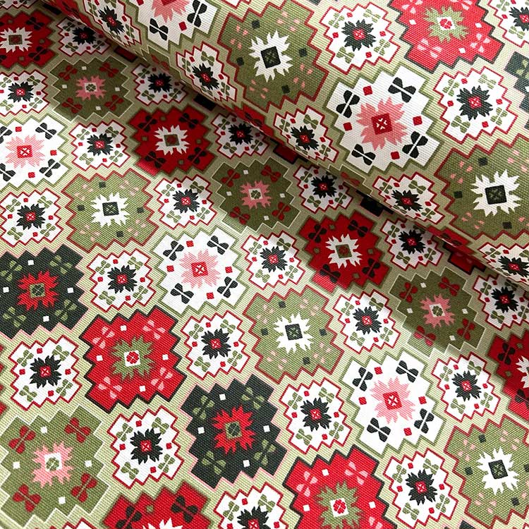 Traditional Upholstery Fabric, Turkish Multicolour Bohemian Kilim Fabric