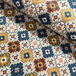 Kilim Fabric, Geometric Upholstery Fabric, Red Green Aztec Native Fabric