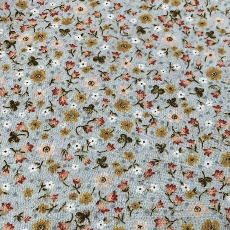 Small Print Fabric, Tiny Floral Fabric, Flower Cotton Quilting Fabric –  toilesfabrics