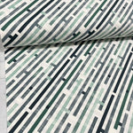 Geometric Upholstery Fabric, Mint Green Fabric, Boho Print Maze Fabric