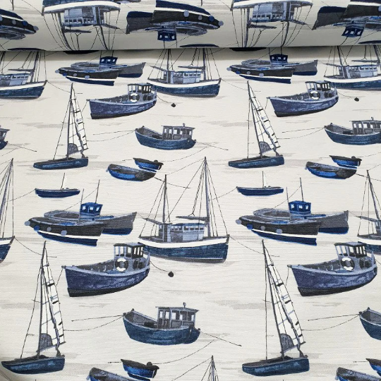 Watercolour Upholstery Fabric, Nautical Fabric, Boat Fabric