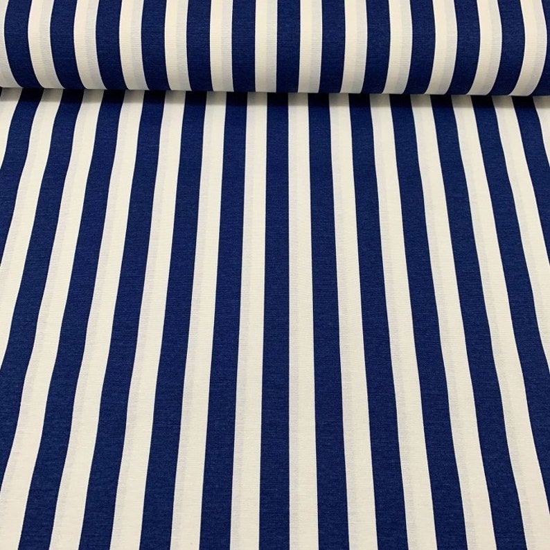 Stripe Canvas Fabric, Beige White Upholstery Cotton Curtain Fabric