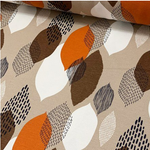 orange and brown leaves fabric
