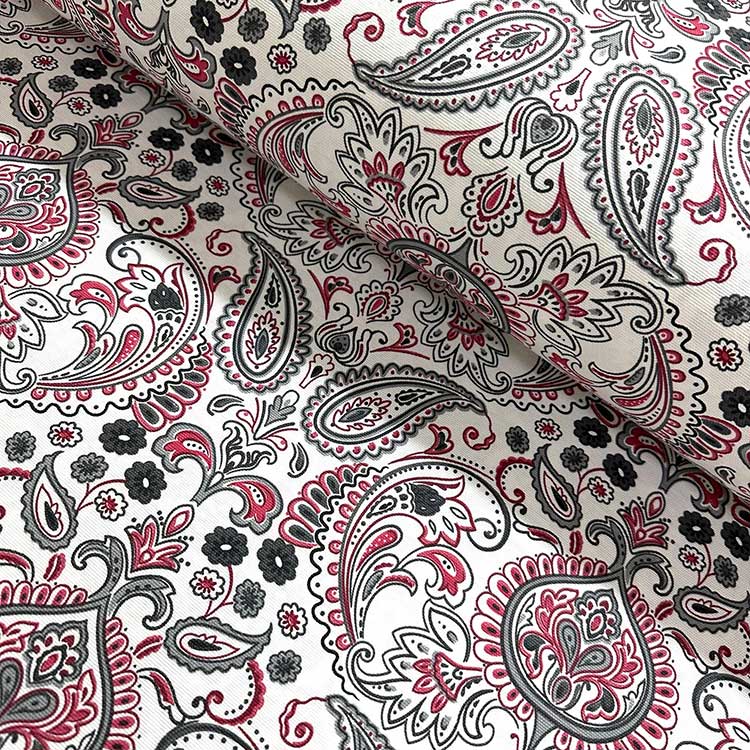 Damask Upholstery Fabric, Paisley Tapestry Turquoise Floral Curtain Fabric