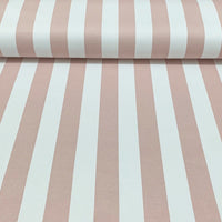 Pink Stripe Upholstery Fabric, Light Pink White Curtain Fabric