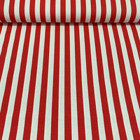 Stripe Canvas Fabric, Beige White Upholstery Cotton Curtain Fabric