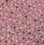Beige Floral Fabric, Small Flower Fabric, Cotton Dressmaking Fabric