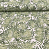 Tropical Fabric, Palm Leaves Fabric, Exotic Hawaiian Jungle Outdoor Fabric