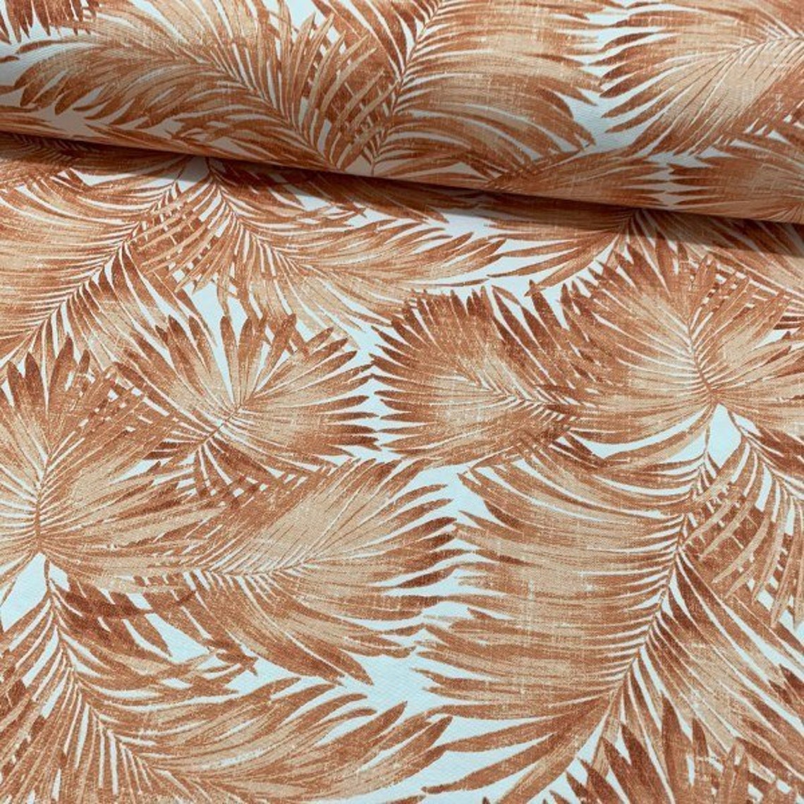 Tropical Fabric, Palm Leaves Fabric, Exotic Hawaiian Jungle Outdoor Fabric