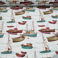 Watercolour Upholstery Fabric, Nautical Fabric, Boat Fabric