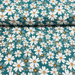 Daisy Fabric, Mustard Floral Fabric, Yellow Flower Fabric